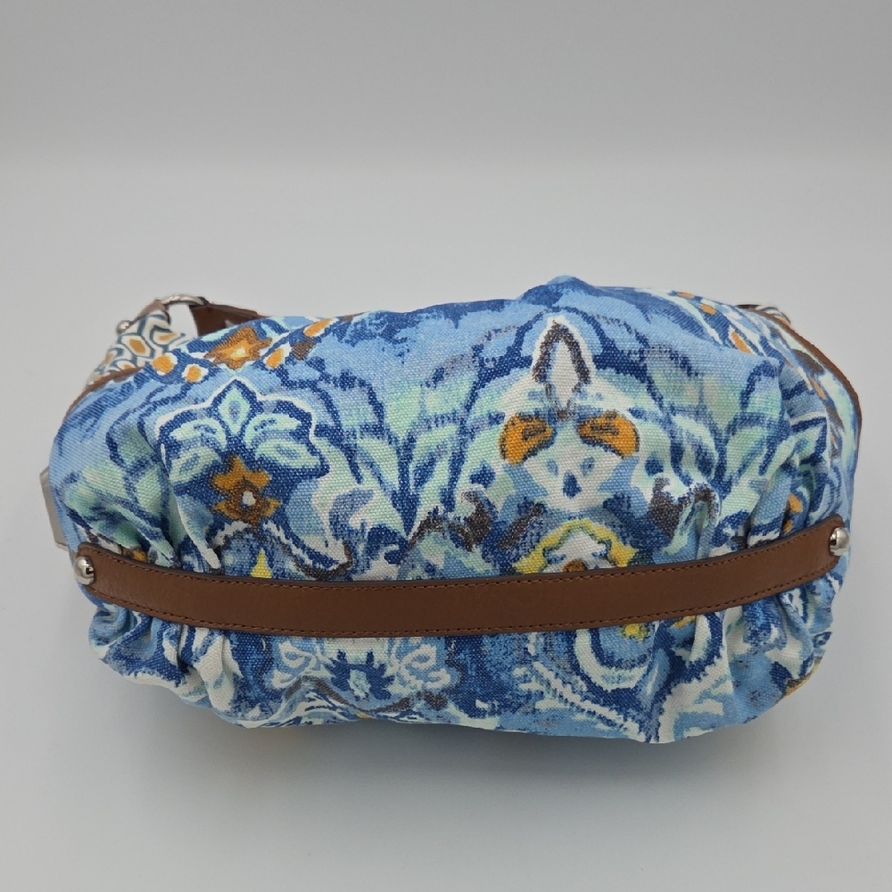 Blue and Brown Patterned Women's Bag - Picture 3 of 6